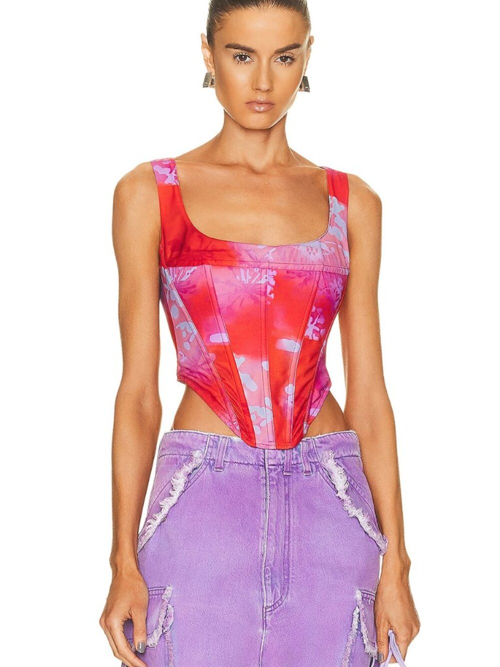 Miaou Campbell Corset Rouge Mudd Size L
